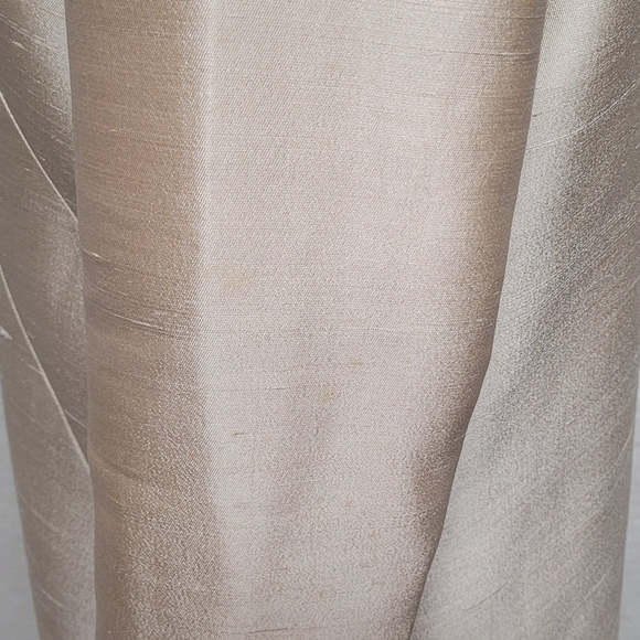 50s Rare Vintage Cream Peach Raw Silk Satin Knit Boxy Frog Clasp Opera Coat - Picture 14 of 14